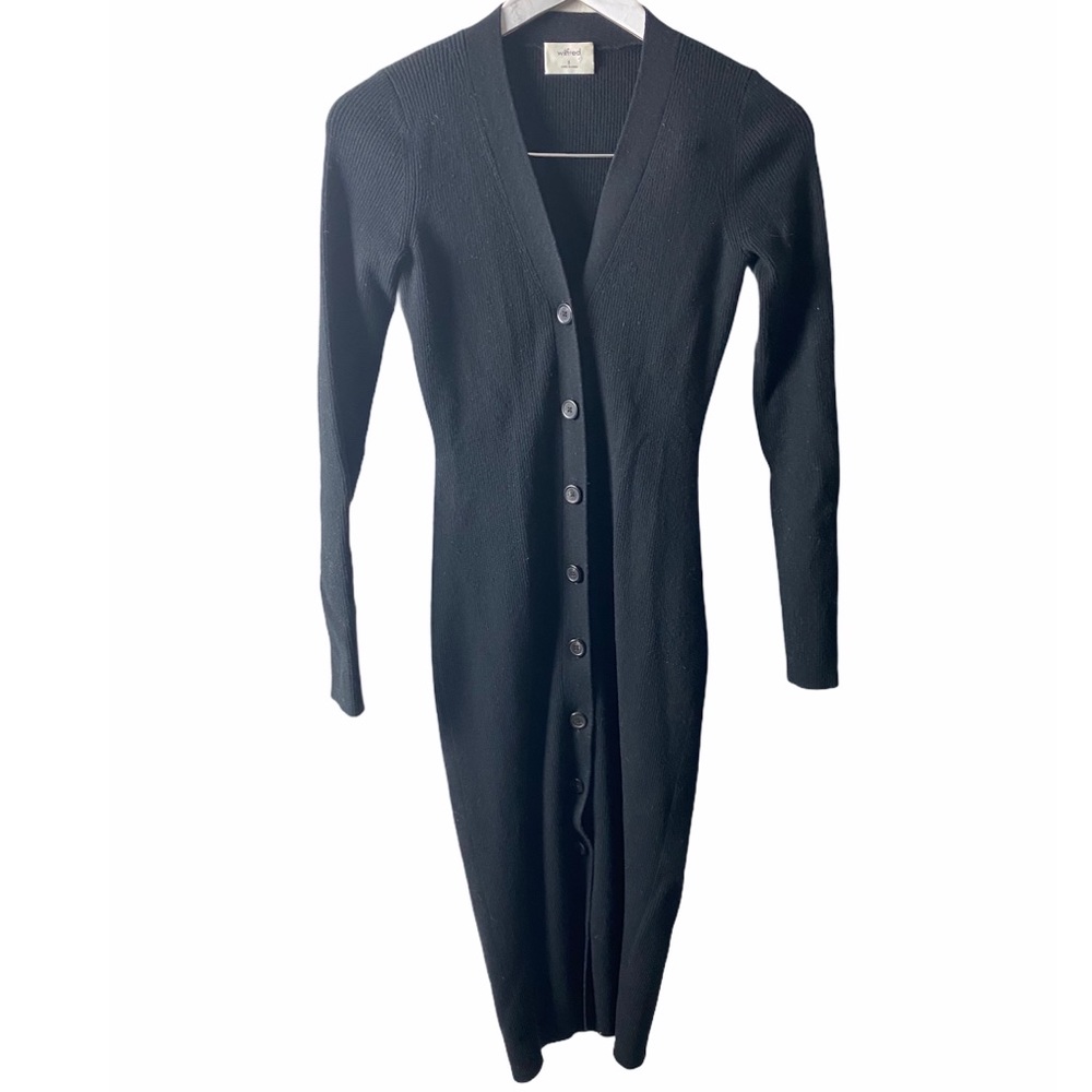 Aritzia Wilfred Harriette Sweater Cardigan Dress